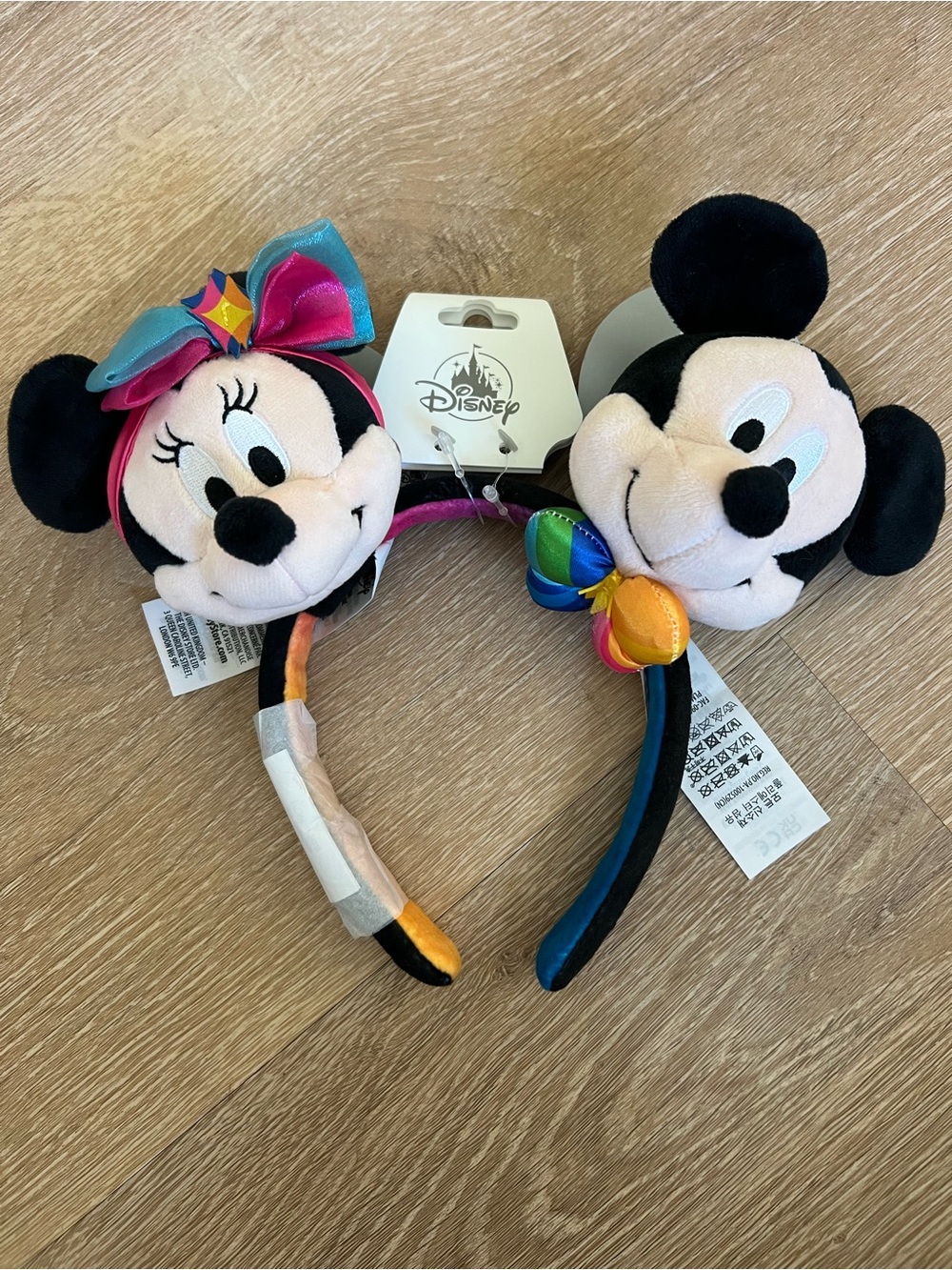 Disney Minnie & Mickey Plush Headband Set